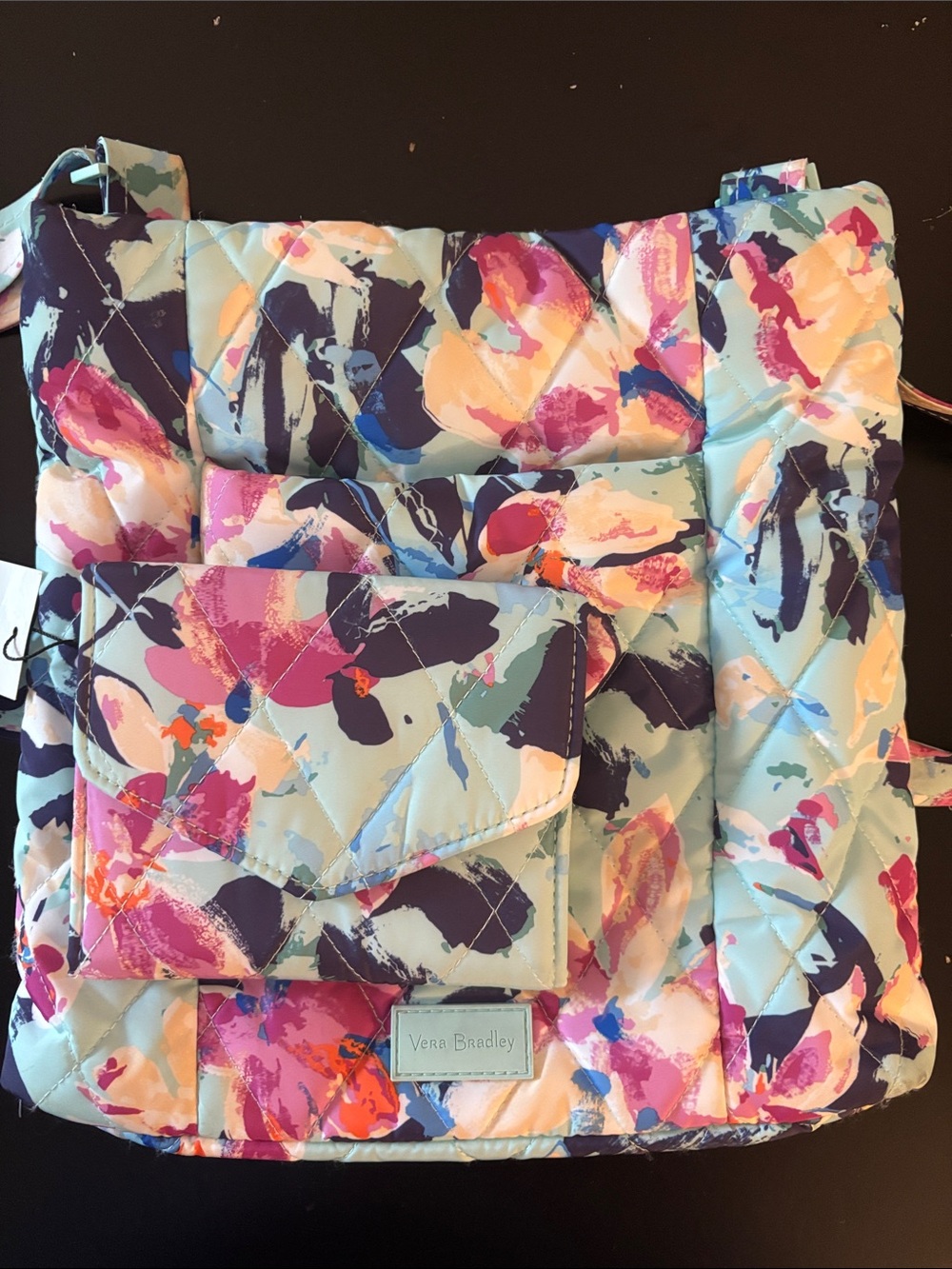 Vera Bradley Floating Blossom Hipster and Wallet Set